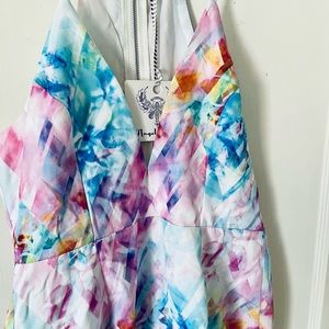 🌈Tie Dye Angel Biba High-Low Dress